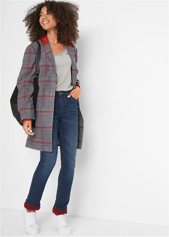 Thermojeans, straight high waist, bonprix