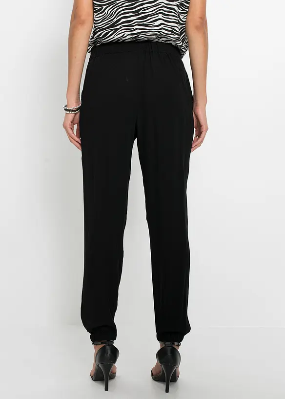 Wijde broek van viscose, korte maten, BODYFLIRT