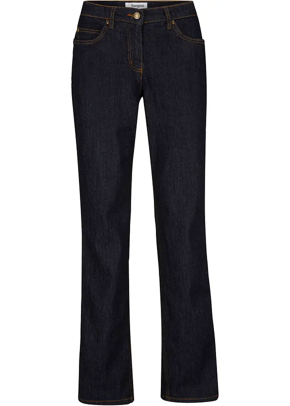 Straight jeans mid waist, stretch, bonprix