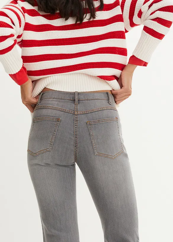 Straight jeans mid waist, stretch, bonprix