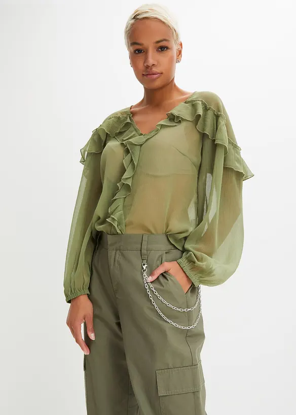Cargo broek met kettingdetail, RAINBOW