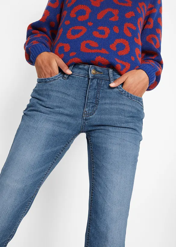 Comfort stretch jeans, bootcut, bonprix