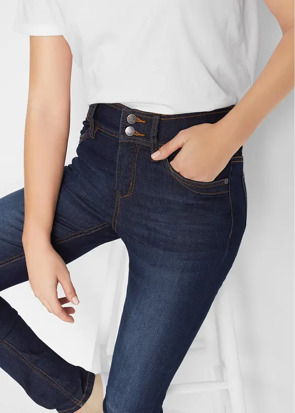 High waist comfort stretch jeans, slim fit, bonprix