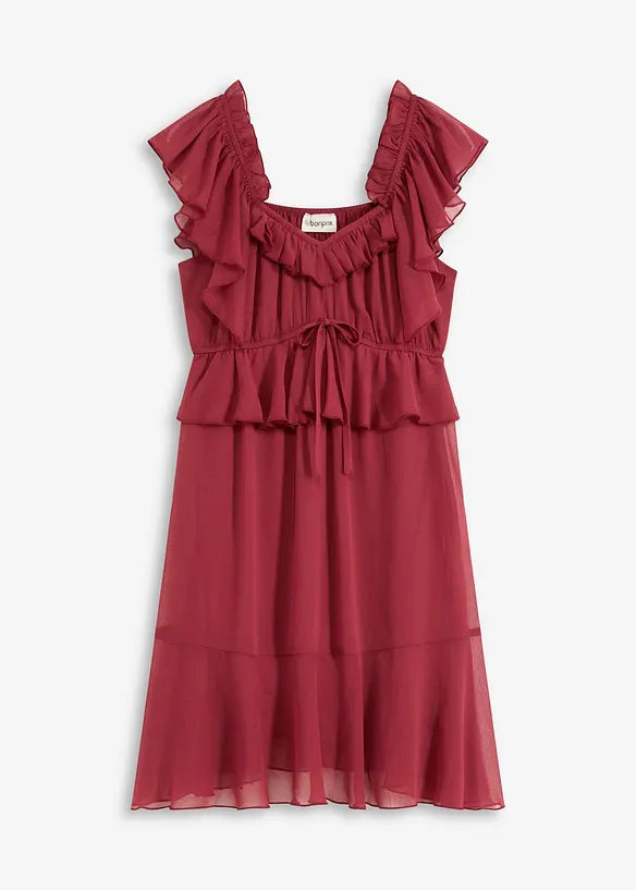 Jurk van chiffon in A-lijn, bonprix