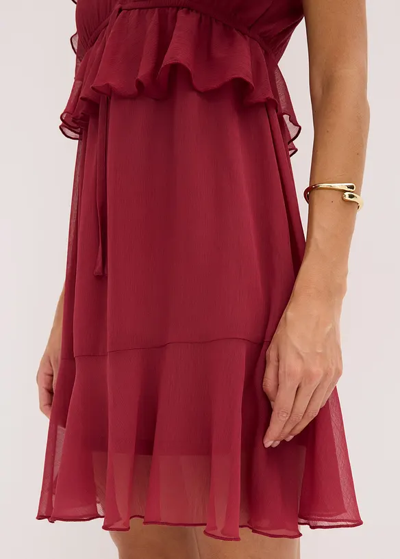 Jurk van chiffon in A-lijn, bonprix