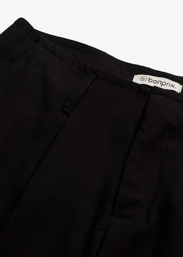 Wijde bermuda met bandplooien, bonprix