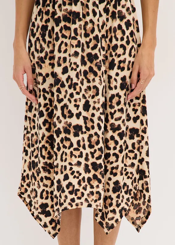 Gedessineerde jersey jurk, bonprix