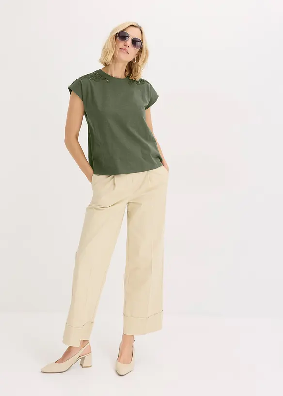 Shirt met kanten detail, bonprix