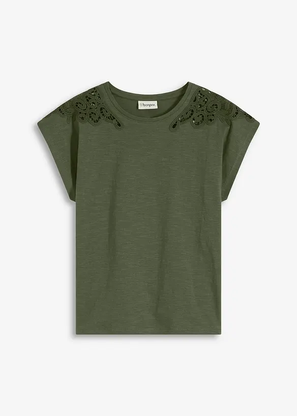 Shirt met kanten detail, bonprix