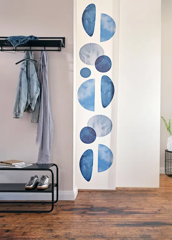 Transparant paneelgordijn met grafische print (1 stuk), bonprix