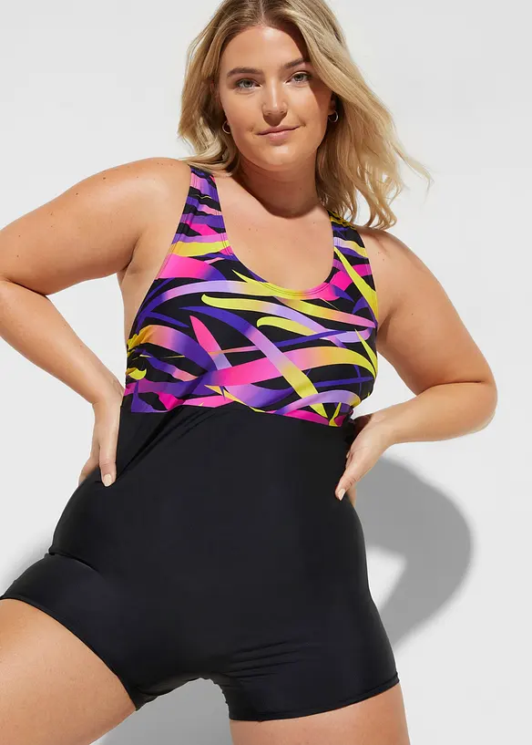 Sportief sneldrogend badpak met pijpjes, bonprix