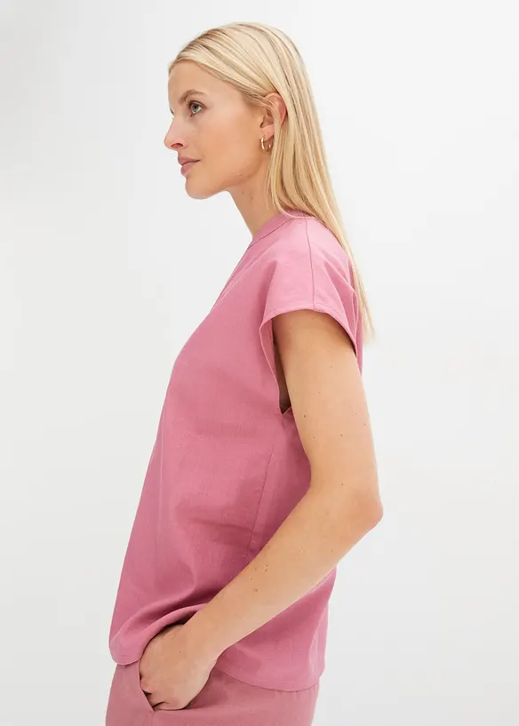 Linnen blouse in een luchtige linnenmix, bonprix