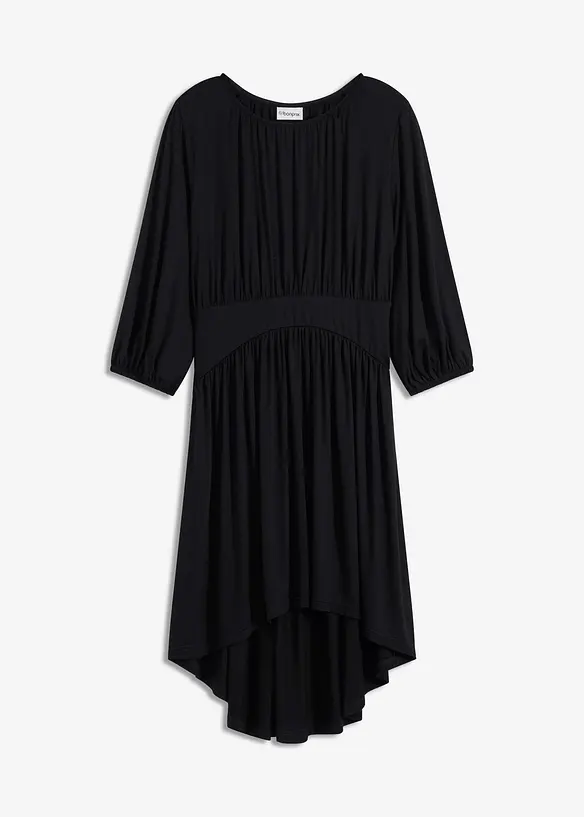 Jersey jurk met plooitjes, bonprix