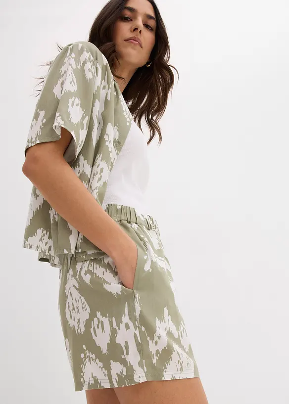 Short van viscose met comfy band, bonprix