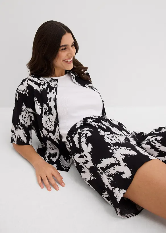 Short van viscose met comfy band, bonprix