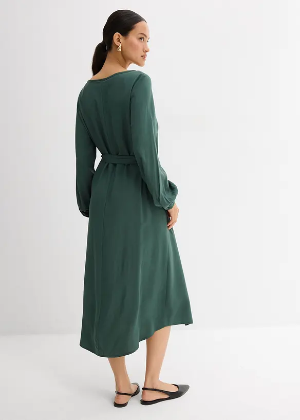 Midi jurk van fijne viscose, bonprix