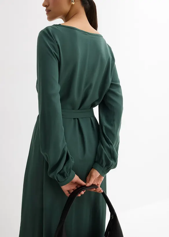 Midi jurk van fijne viscose, bonprix