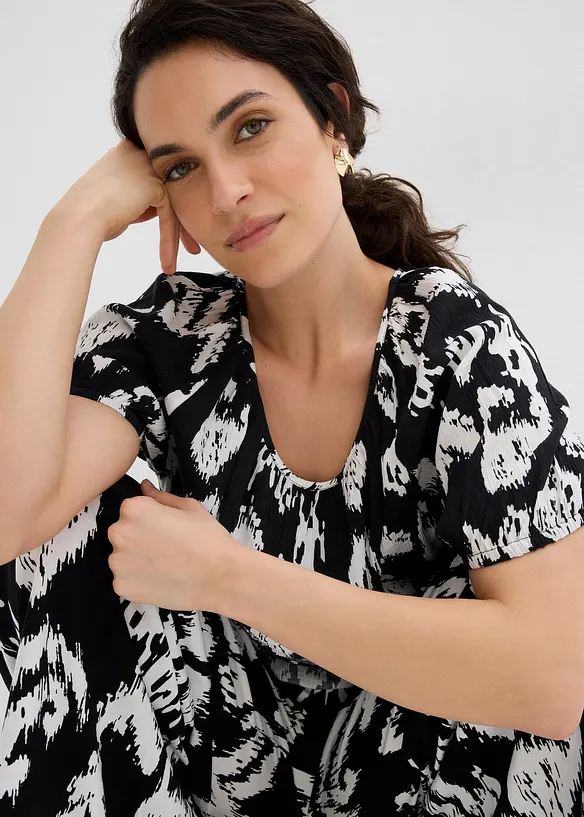 Tuniek van gestructureerde viscose, bonprix