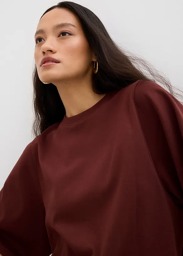 Oversized shirt met wijde mouwen van biologisch katoen, bonprix