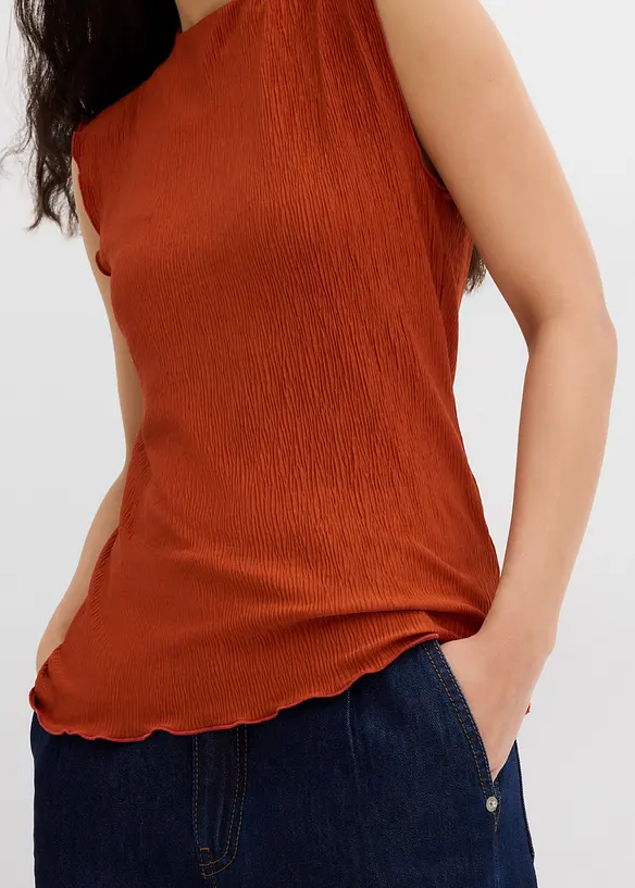 Top van gestructureerde crinkle, bonprix