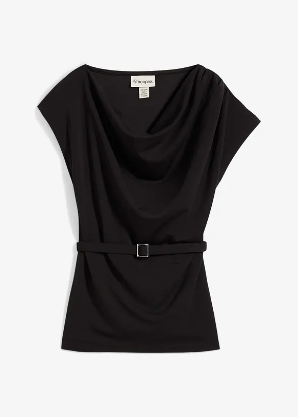Top in gestructureerde crêpe, bonprix