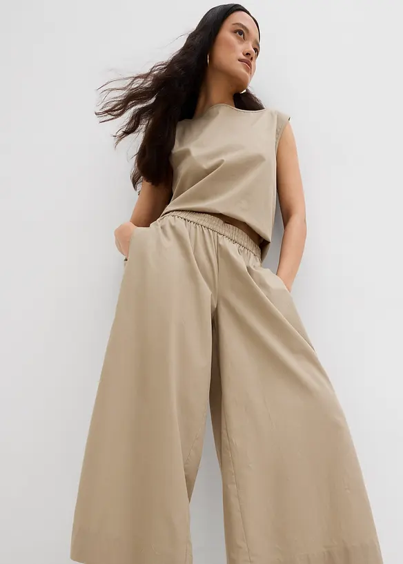 Wijde culotte van puur katoen, bonprix