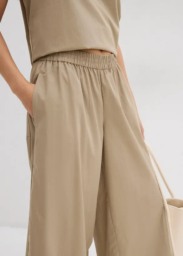 Wijde culotte van puur katoen, bonprix