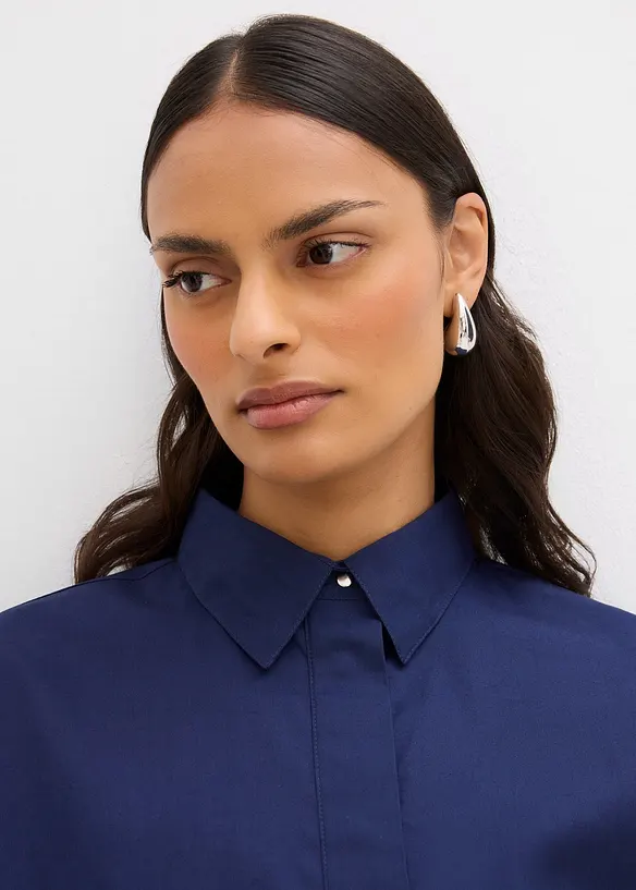 Oversized blouse van katoen, bonprix