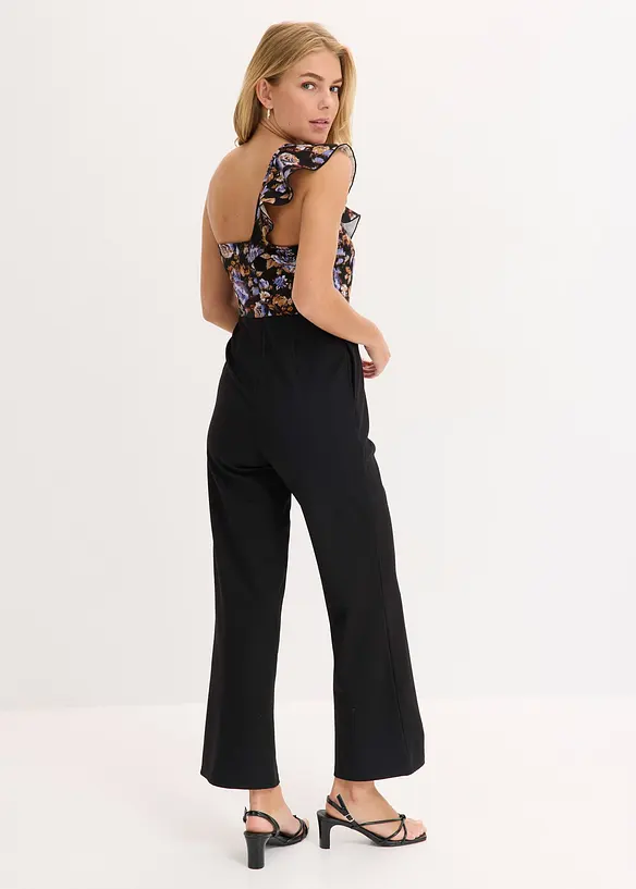 One shoulder jumpsuit met lichte viscose, bonprix