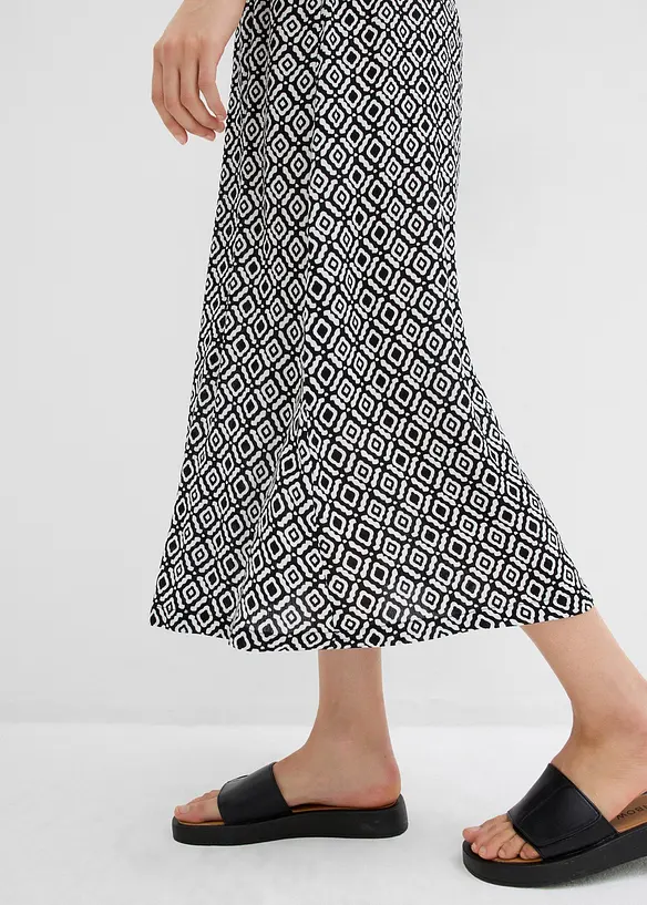 Maxirok van viscose crinkle, bonprix