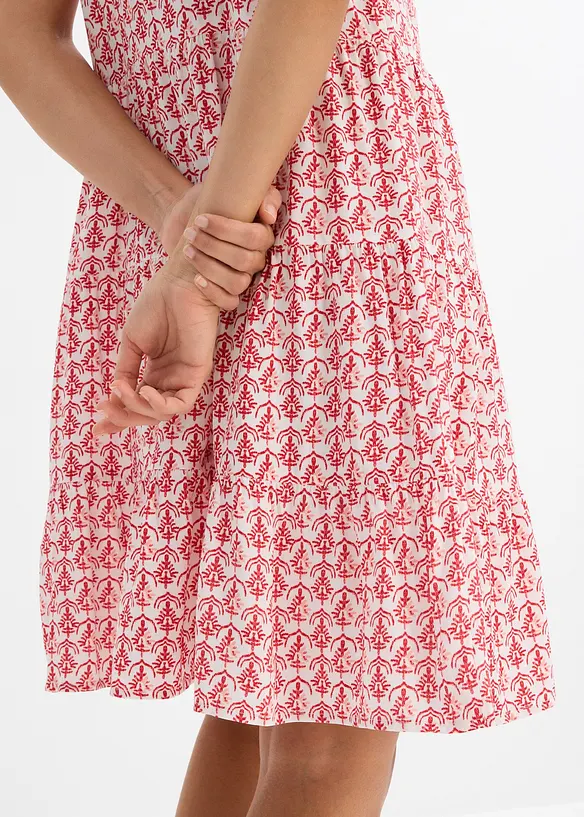 Jurk met spaghettibandjes van soepele viscose, bonprix