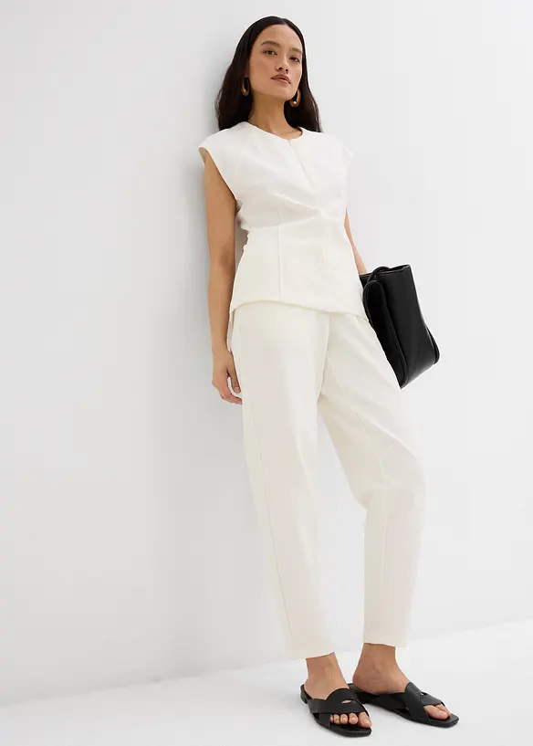 Capri broek van piqué, bonprix