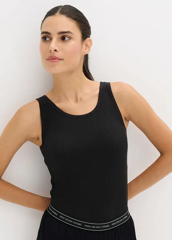 Seamless longtop van ribstof, bonprix
