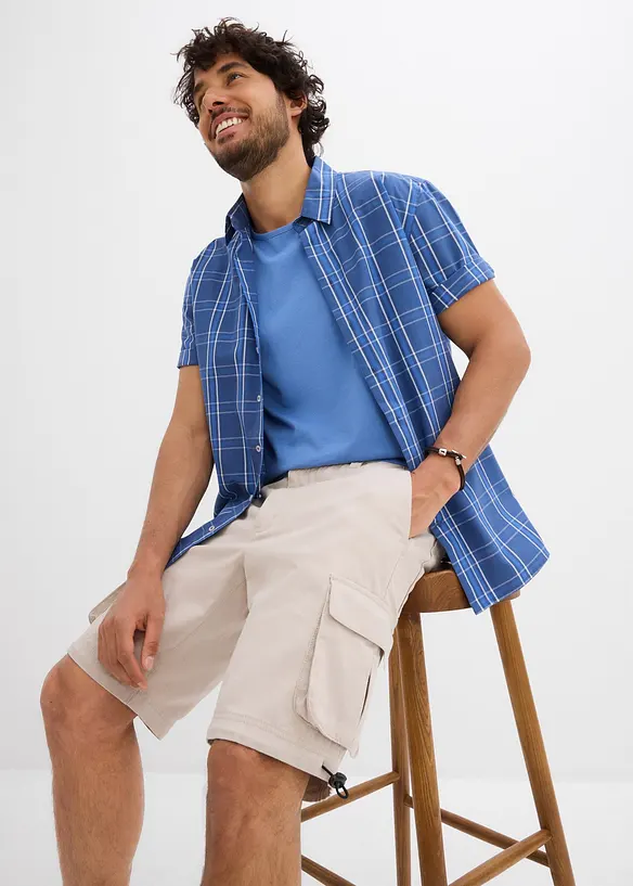 Cargo bermuda met comfortabele band, regular fit, bonprix