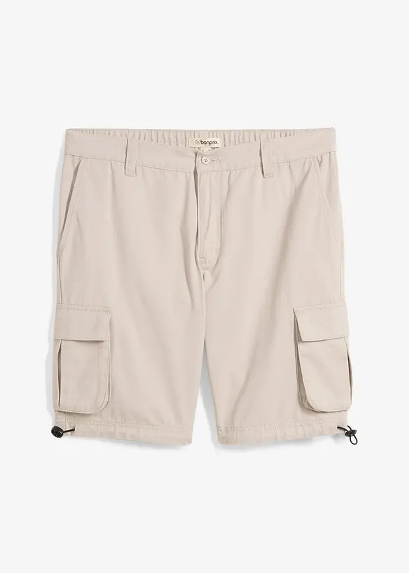 Cargo bermuda met comfortabele band, regular fit, bonprix