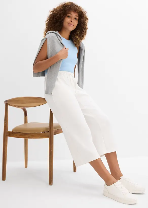 Broek van scuba, lang, bonprix