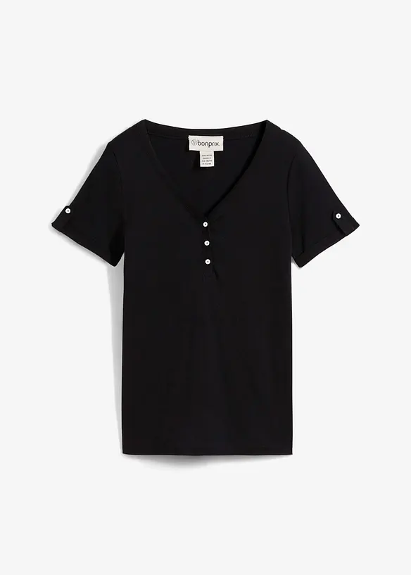 Henley shirt van puur biologisch katoen, bonprix