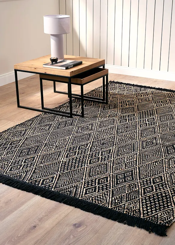 Kelim vloerkleed met franjes, bonprix