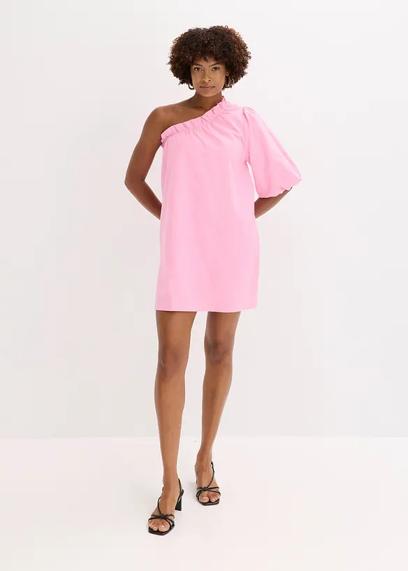 One shoulder jurk van katoen, bonprix