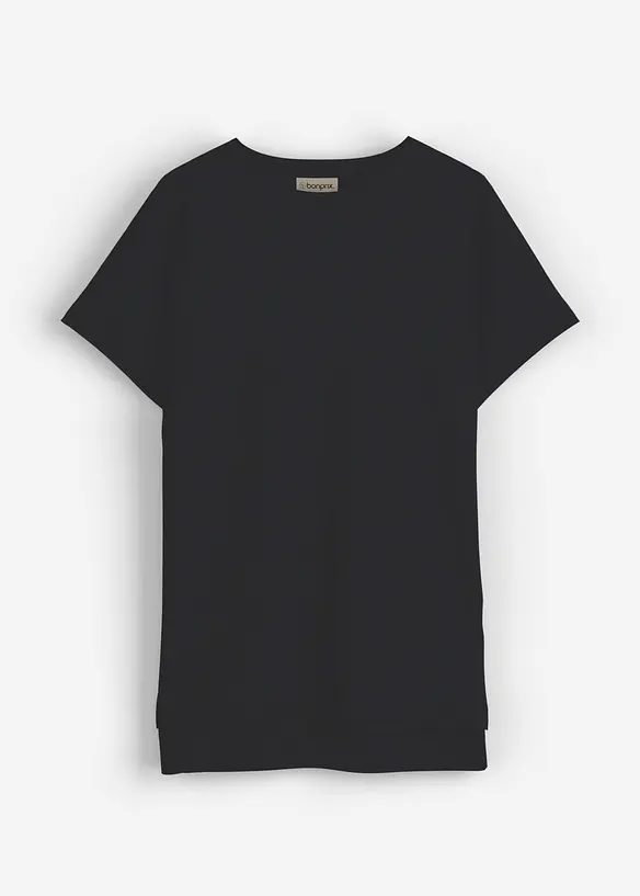 T-shirt met verlengde achterkant van zwaar katoen, bonprix