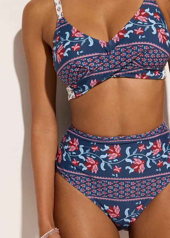 Bralette bikini (2-dlg. set) in wikkellook, bonprix
