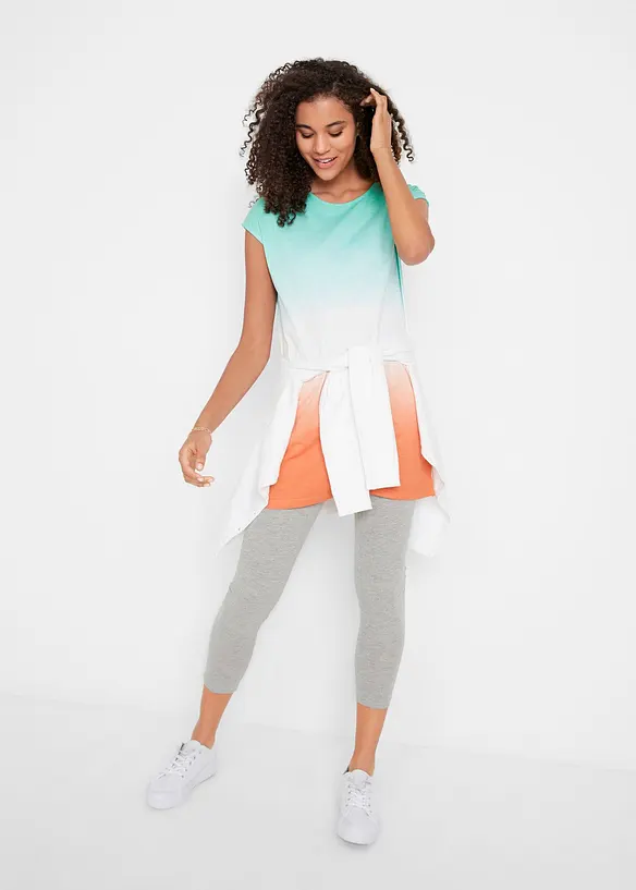 Boxy longshirt met zijsplitten, bonprix