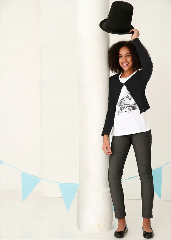 Meisjes T-shirt van biologisch katoen, bonprix