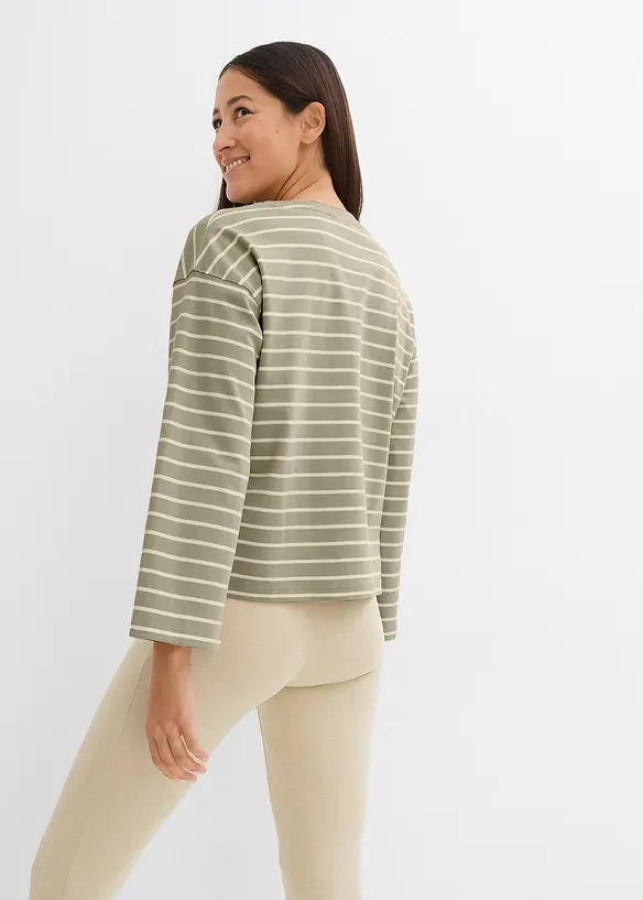 Gestreept shirt van puur biologisch katoen, bonprix