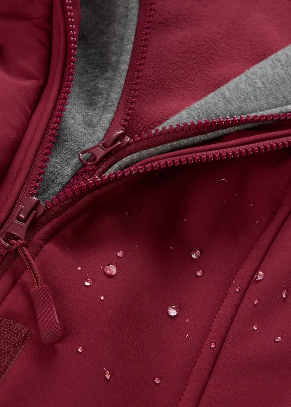 Lange softshell jas in layerlook, waterafstotend, bonprix