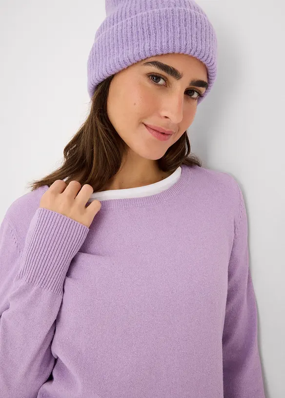 Basic trui met gerecycled materiaal, bonprix