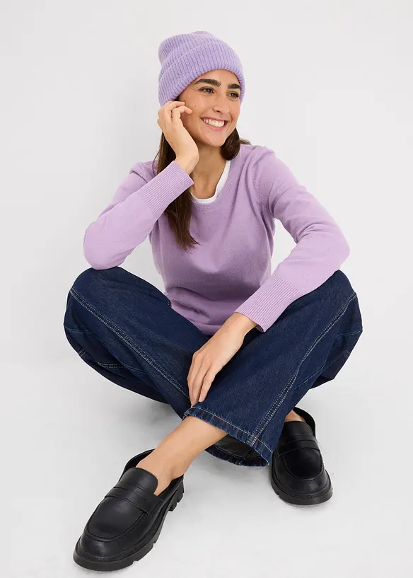 Basic trui met gerecycled materiaal, bonprix