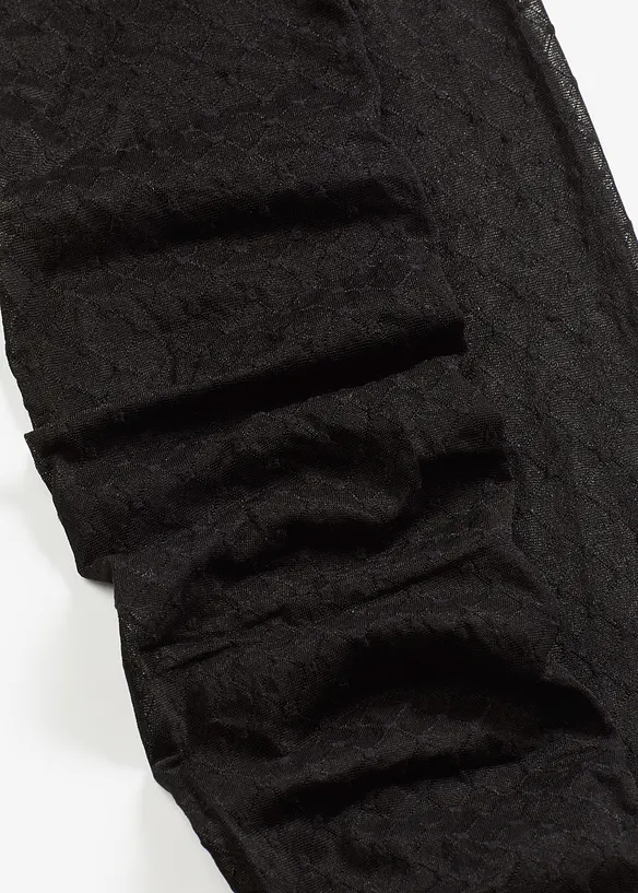Panty 30 den in netlook met stippen, bonprix