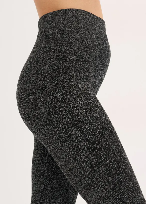 Thermo legging van glittergaren, bonprix