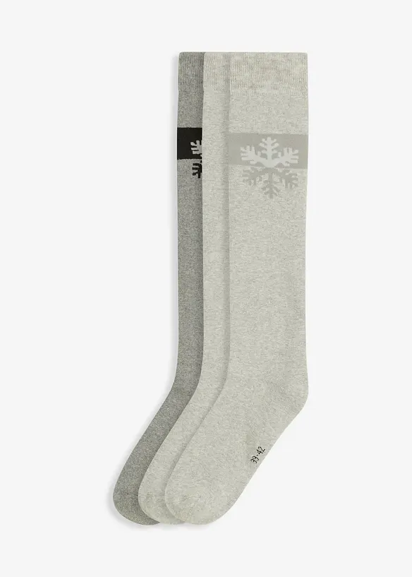 Thermo kniekousen met zacht frotté binnenin (3 paar), bonprix